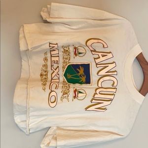 Vintage Cancun Crop Top Large